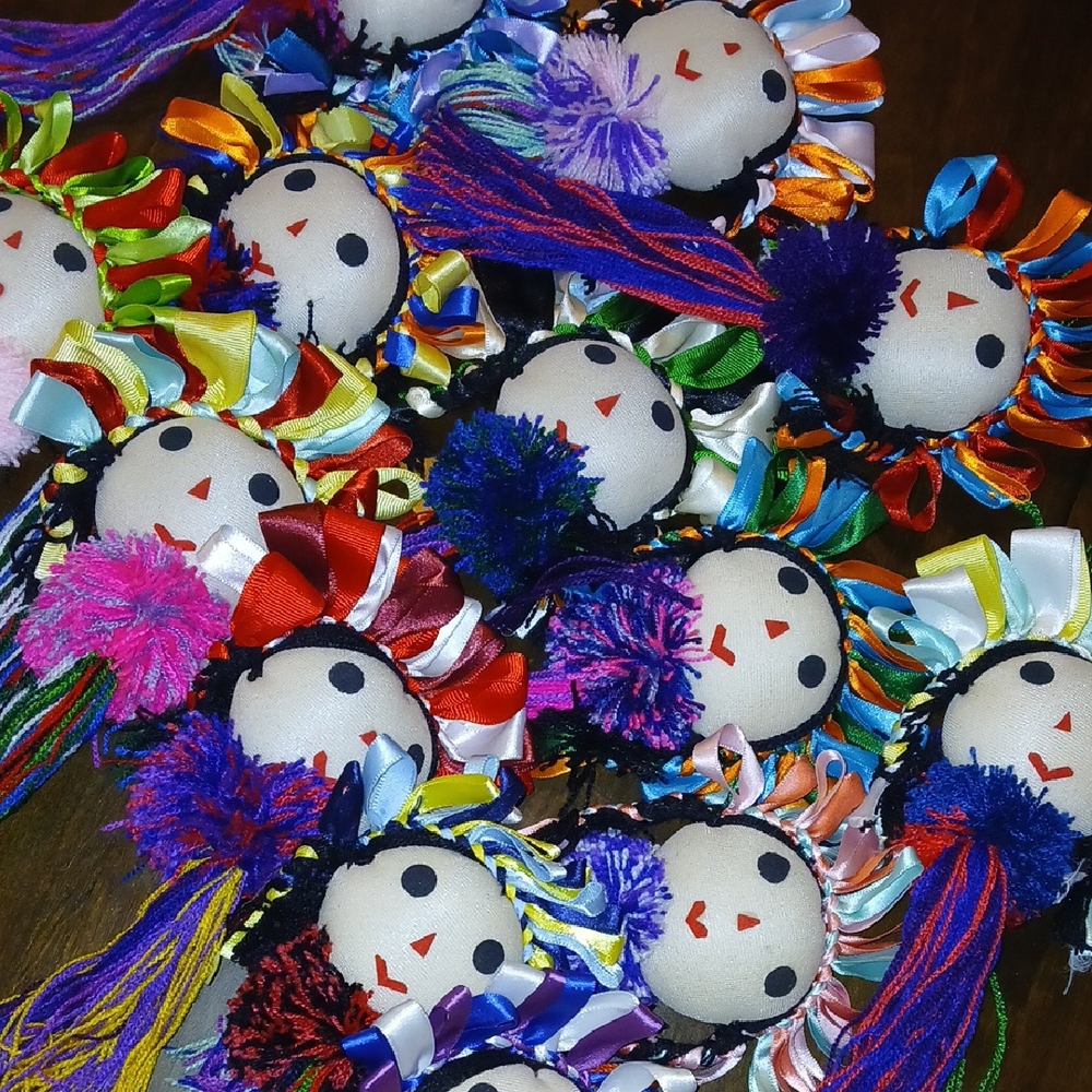 Colorful Ribbon Doll Ornament - Picture 3 of 3